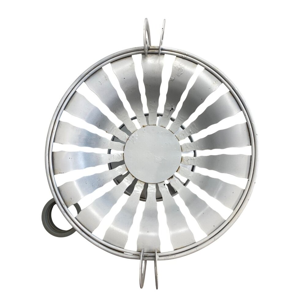 Decorative White Metal Fruit Bowl Urn - Picture 5 of 8